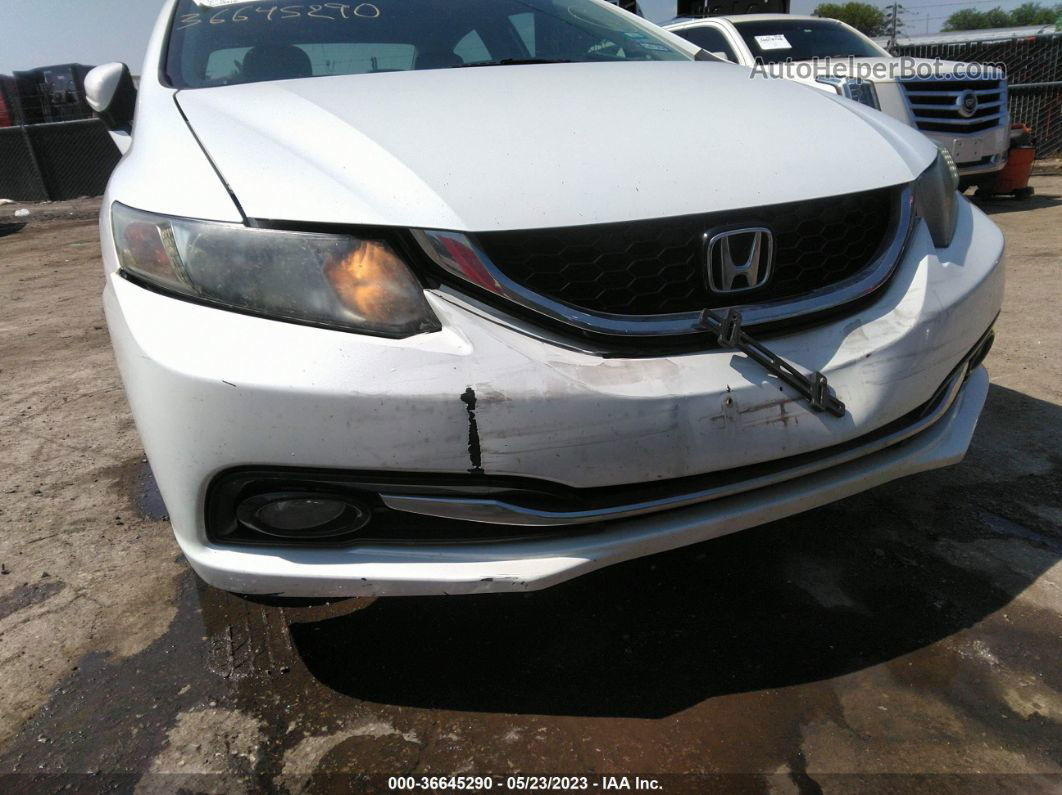 2014 Honda Civic Sedan Ex-l Белый vin: 19XFB2F9XEE038789