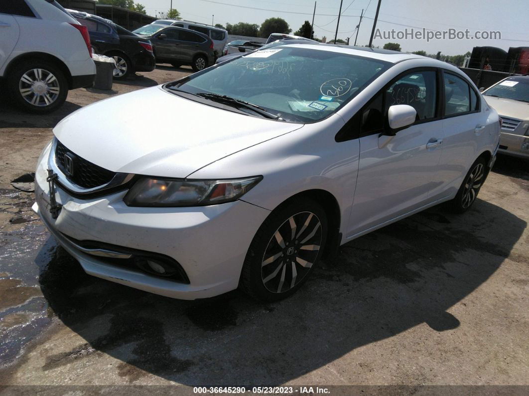 2014 Honda Civic Sedan Ex-l Белый vin: 19XFB2F9XEE038789