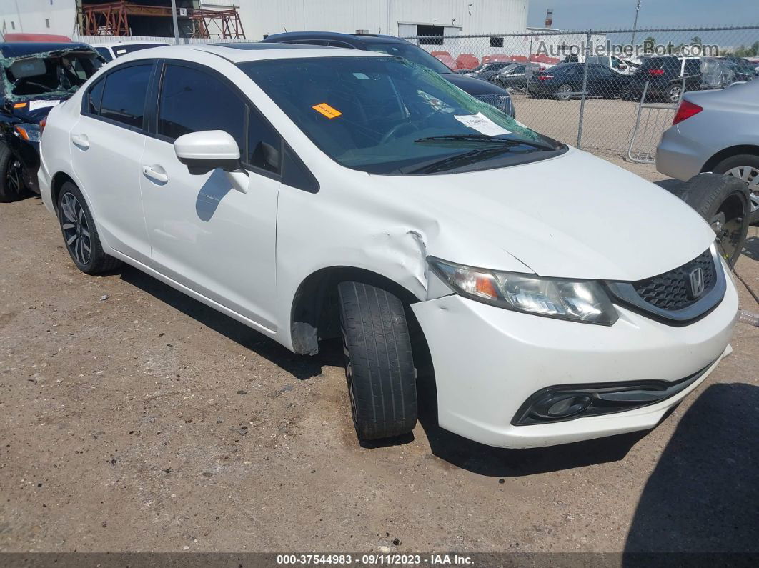 2014 Honda Civic Sedan Ex-l White vin: 19XFB2F9XEE067323