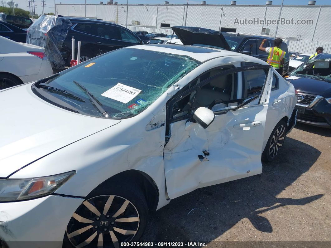 2014 Honda Civic Sedan Ex-l White vin: 19XFB2F9XEE067323