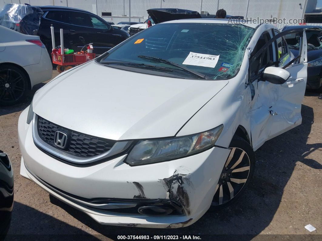 2014 Honda Civic Sedan Ex-l White vin: 19XFB2F9XEE067323