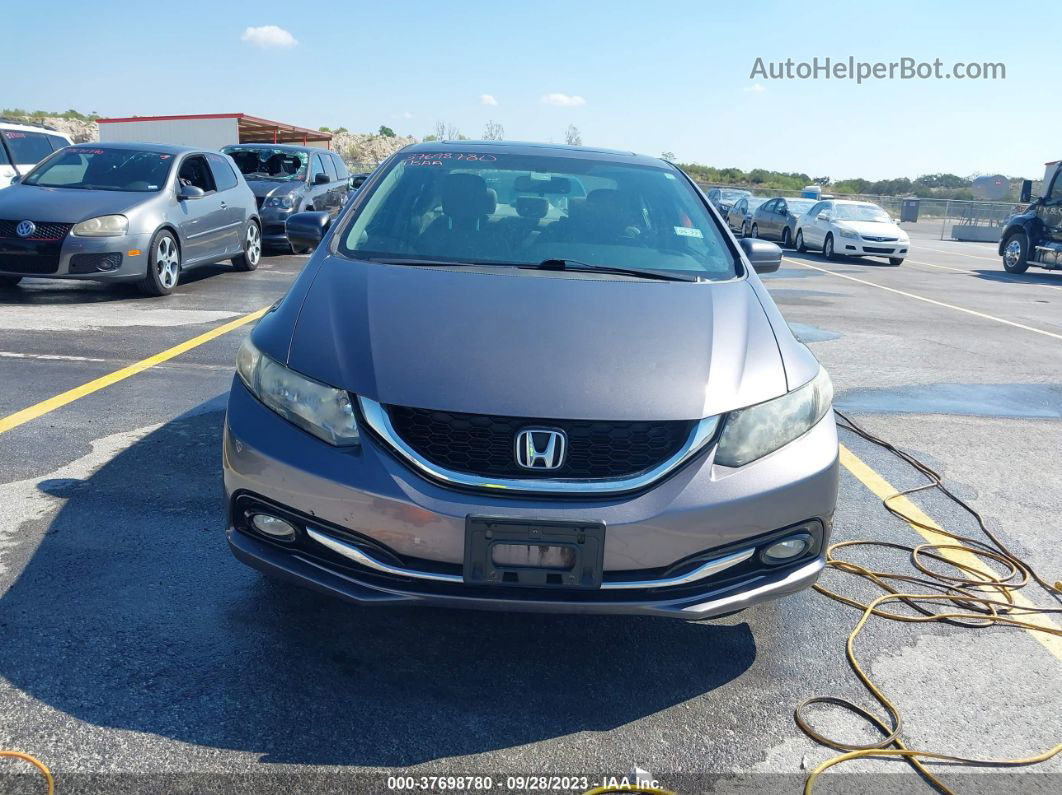 2014 Honda Civic Sedan Ex-l Gray vin: 19XFB2F9XEE083974