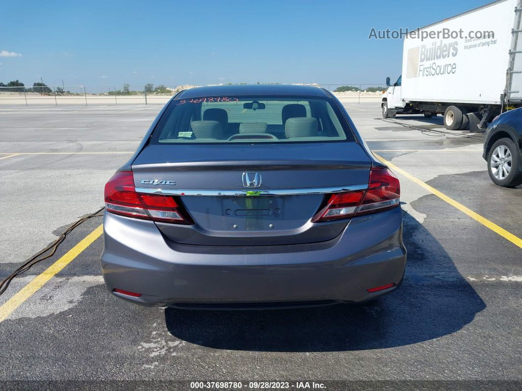 2014 Honda Civic Sedan Ex-l Gray vin: 19XFB2F9XEE083974