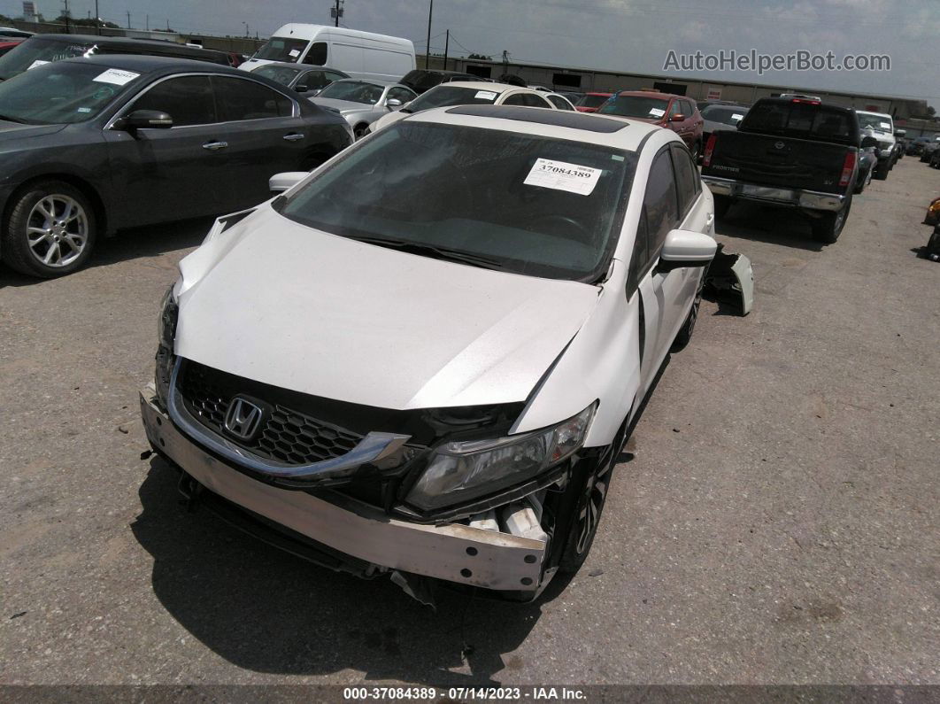 2015 Honda Civic Ex-l White vin: 19XFB2F9XFE067372