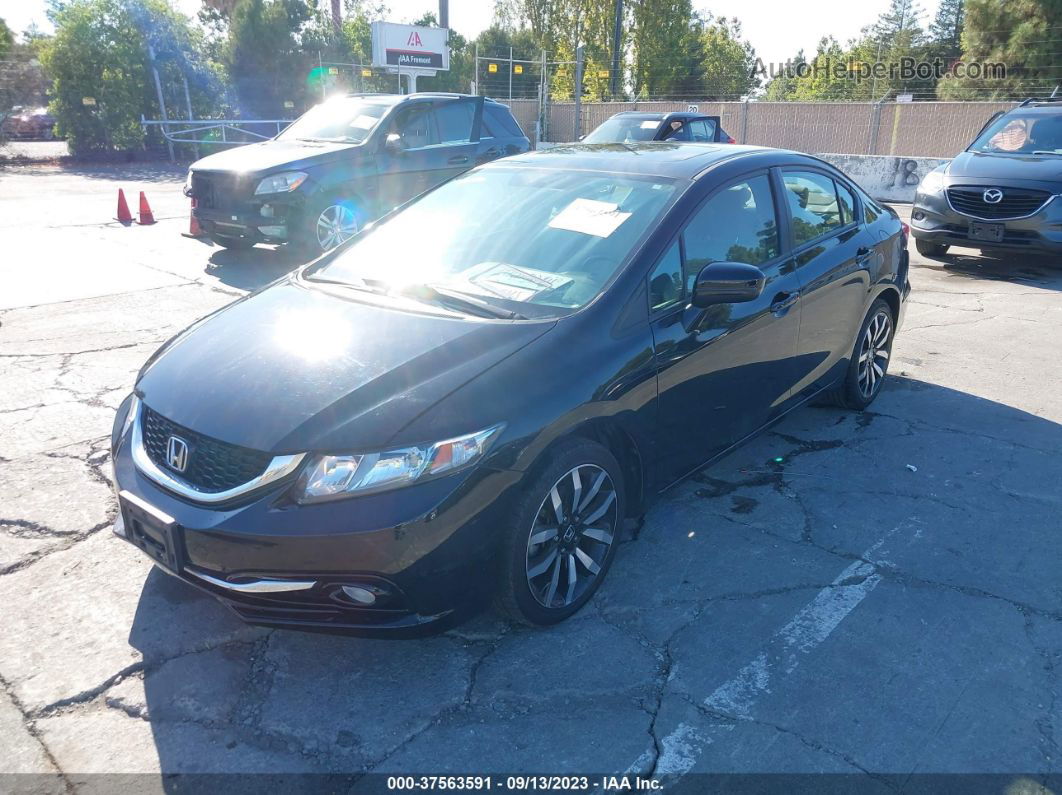 2015 Honda Civic Sedan Ex-l Black vin: 19XFB2F9XFE272397