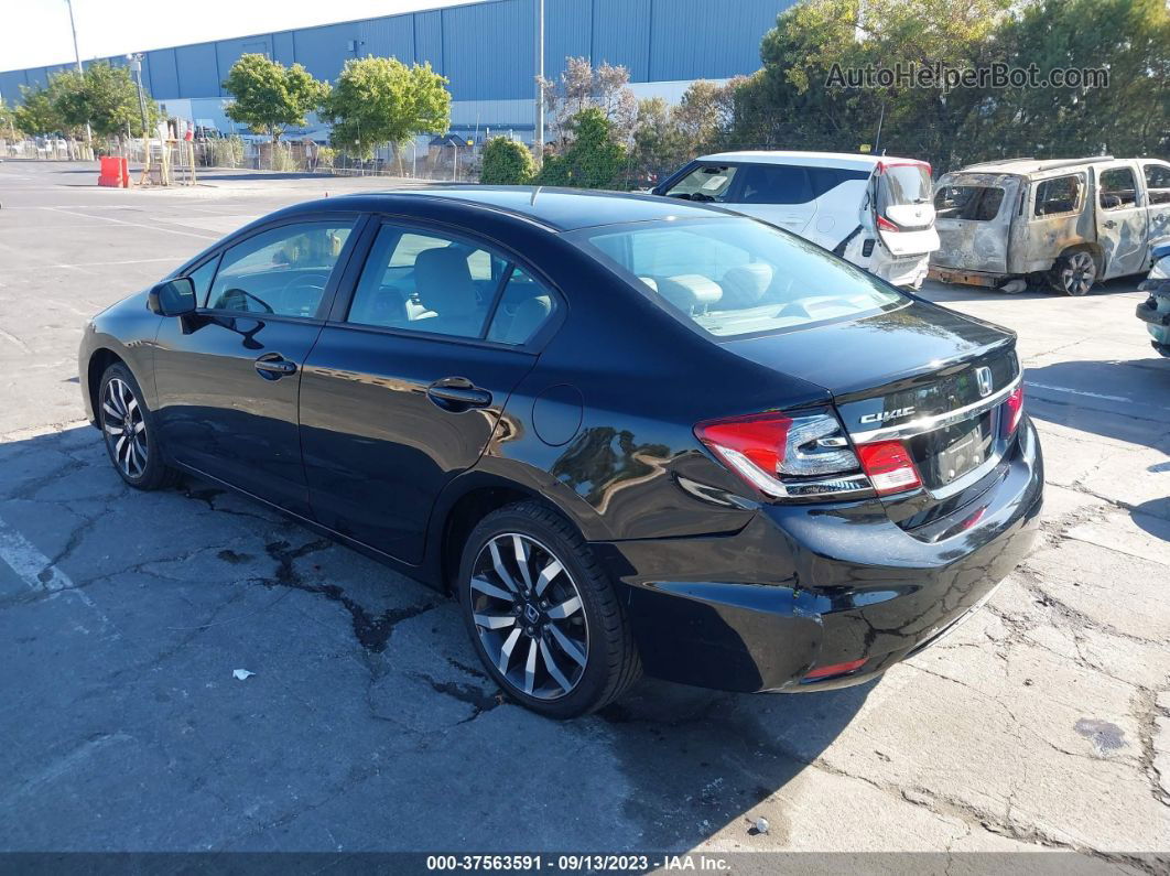 2015 Honda Civic Sedan Ex-l Black vin: 19XFB2F9XFE272397