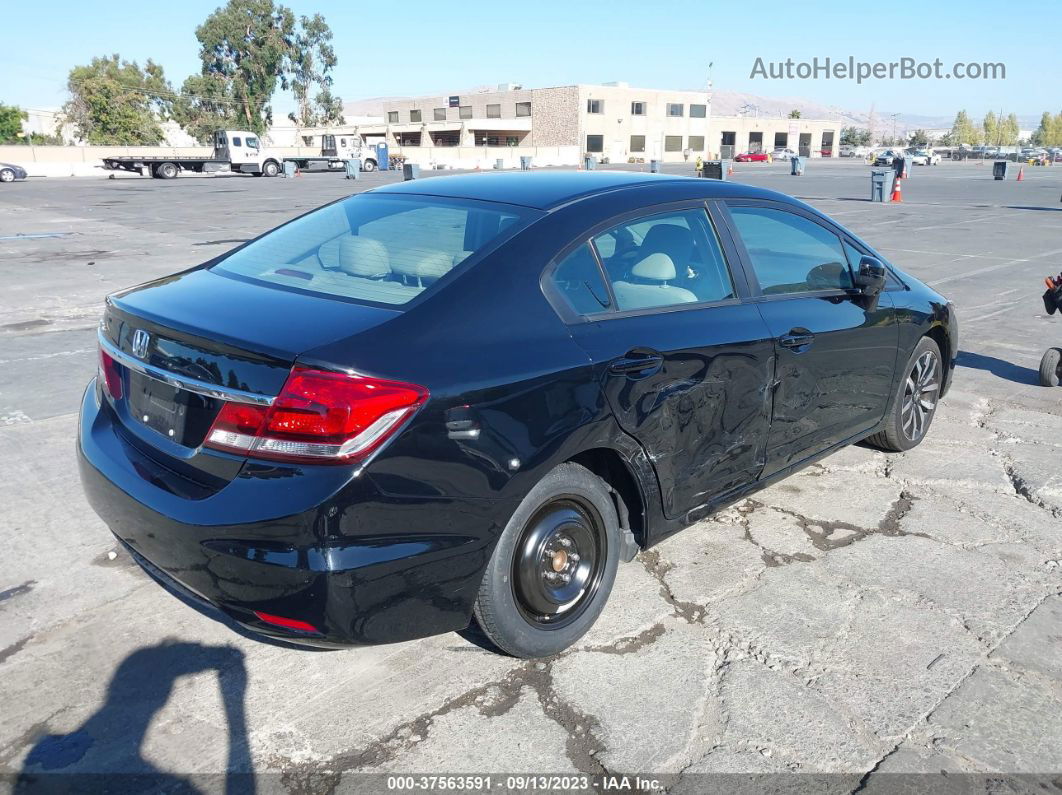 2015 Honda Civic Sedan Ex-l Black vin: 19XFB2F9XFE272397