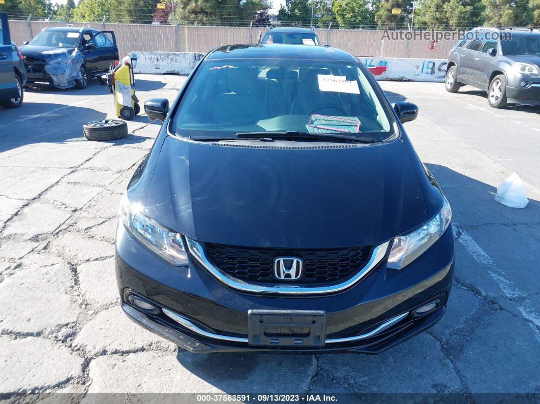 2015 Honda Civic Sedan Ex-l Black vin: 19XFB2F9XFE272397