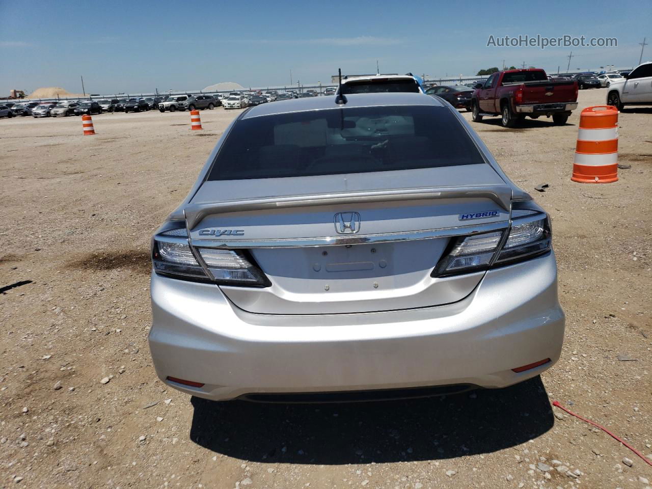 2013 Honda Civic Hybrid Silver vin: 19XFB4F21DE003474