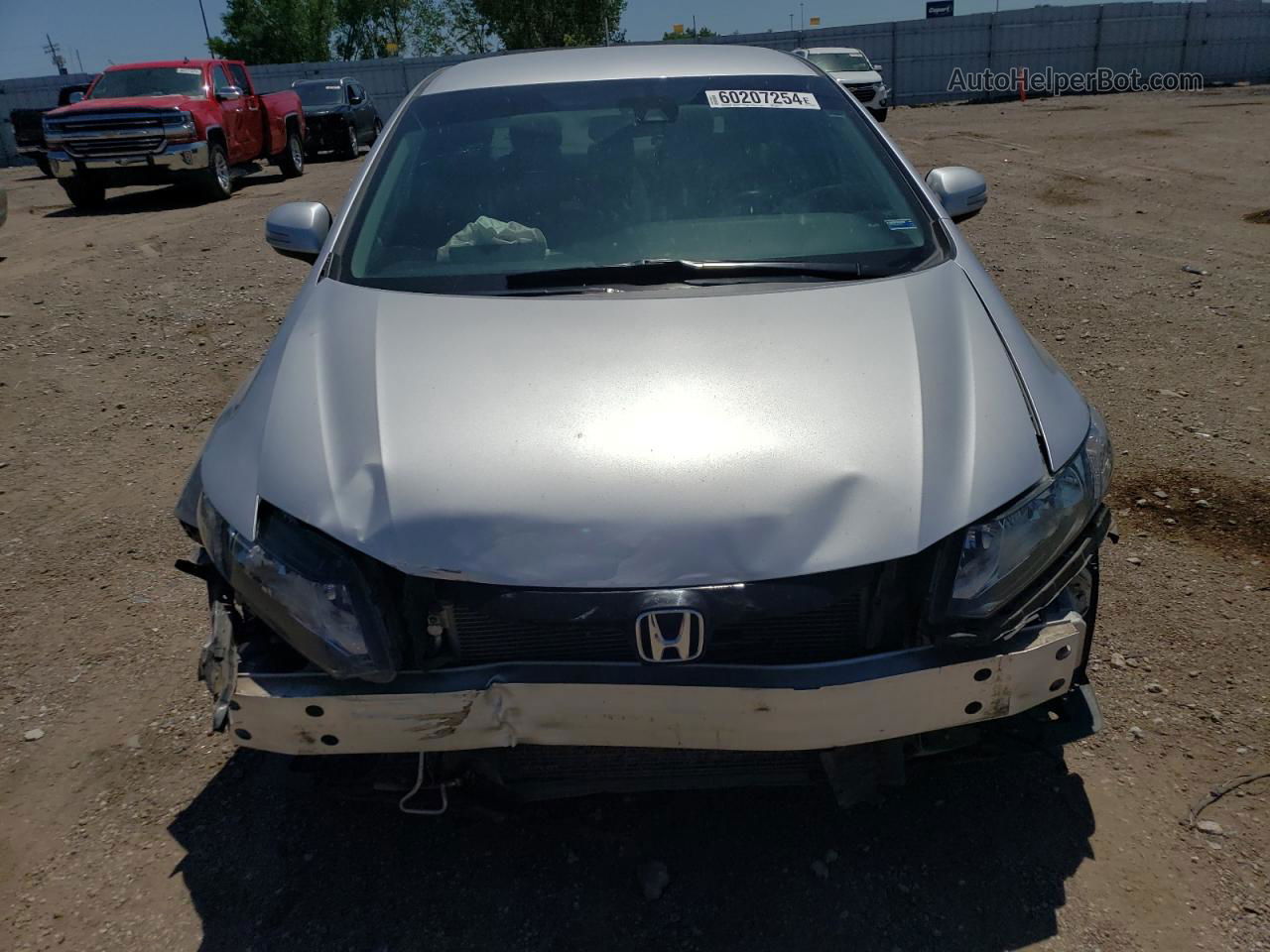 2013 Honda Civic Hybrid Silver vin: 19XFB4F21DE003474