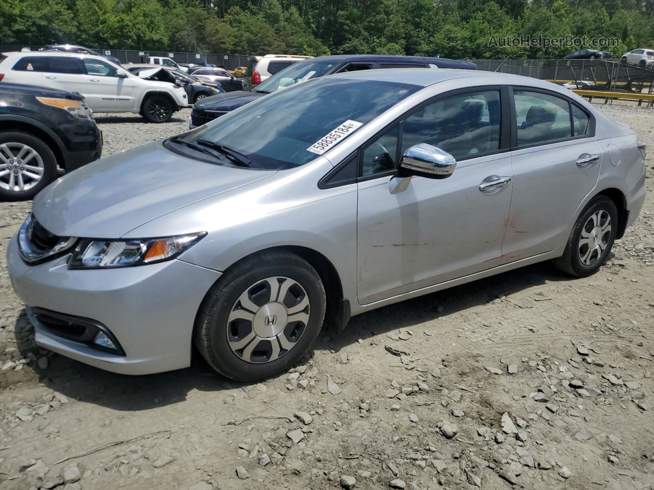 2015 Honda Civic Hybrid Silver vin: 19XFB4F21FE000495