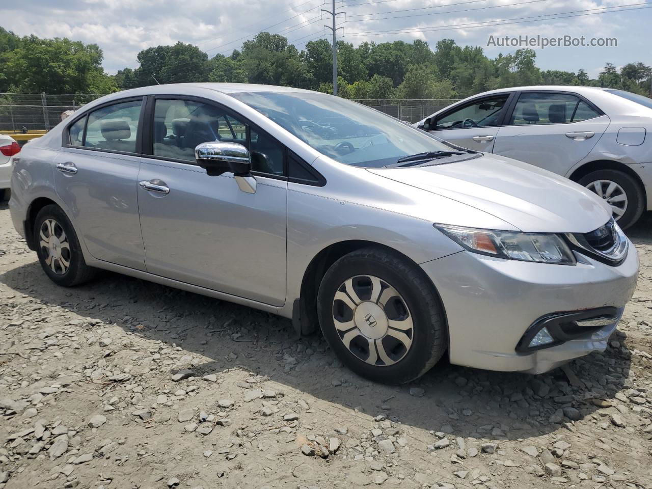 2015 Honda Civic Hybrid Silver vin: 19XFB4F21FE000495