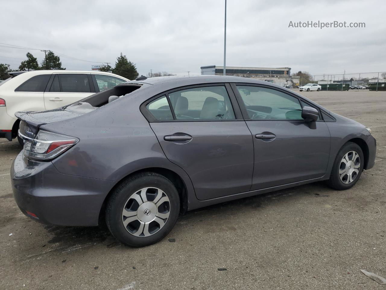 2015 Honda Civic Hybrid Silver vin: 19XFB4F21FE002294