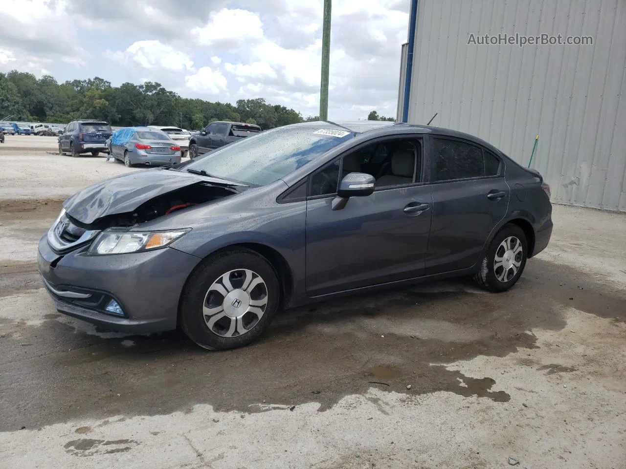 2013 Honda Civic Hybrid Угольный vin: 19XFB4F22DE004018