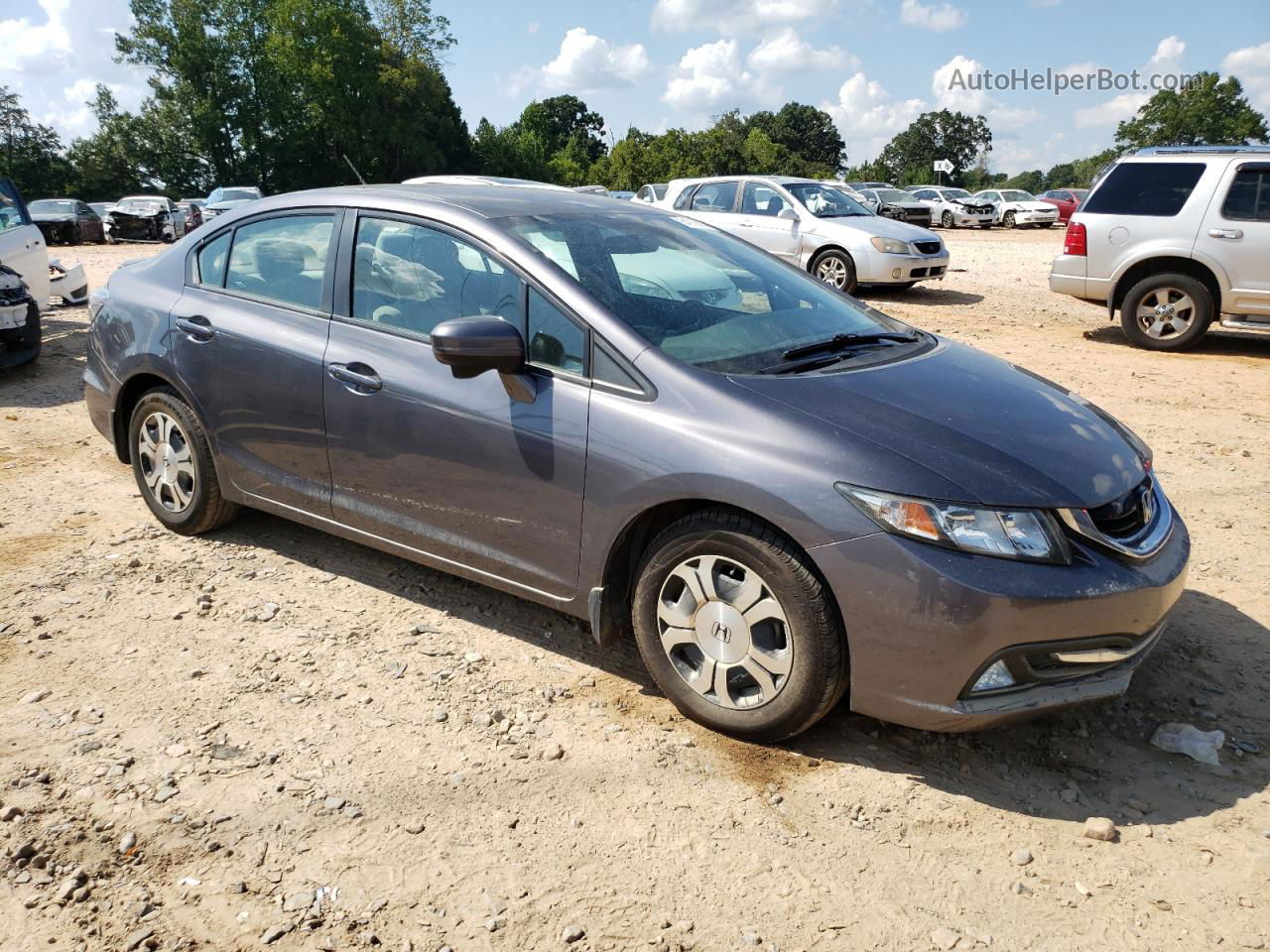 2015 Honda Civic Hybrid Gray vin: 19XFB4F24FE002239