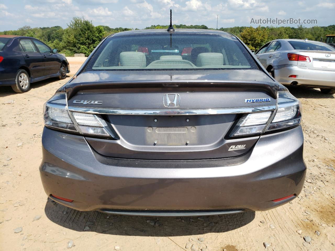 2015 Honda Civic Hybrid Gray vin: 19XFB4F24FE002239