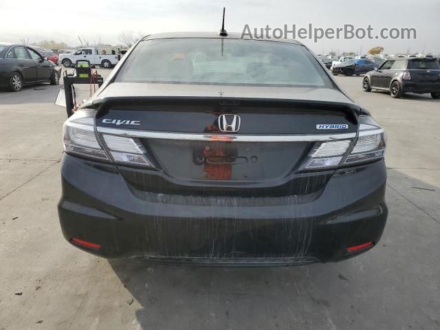 2013 Honda Civic Hybrid Black vin: 19XFB4F25DE200017