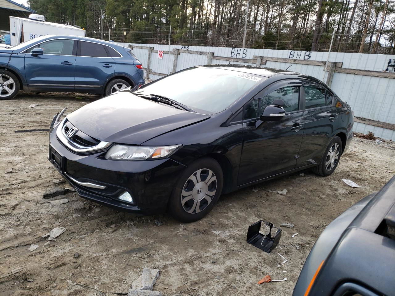 2013 Honda Civic Hybrid Black vin: 19XFB4F27DE202688