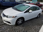 2013 Honda Civic Hybrid L White vin: 19XFB4F30DE003183