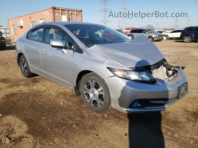 2013 Honda Civic Hybrid L Silver vin: 19XFB4F34DE000075