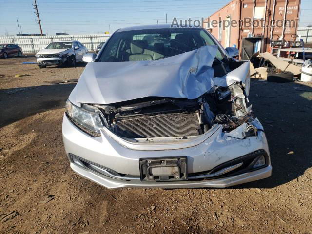 2013 Honda Civic Hybrid L Silver vin: 19XFB4F34DE000075