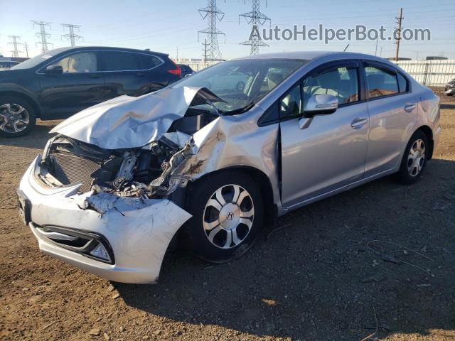 2013 Honda Civic Hybrid L Silver vin: 19XFB4F34DE000075