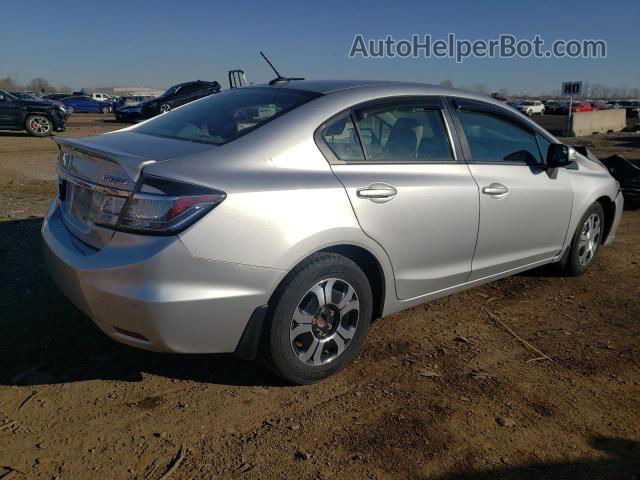 2013 Honda Civic Hybrid L Silver vin: 19XFB4F34DE000075