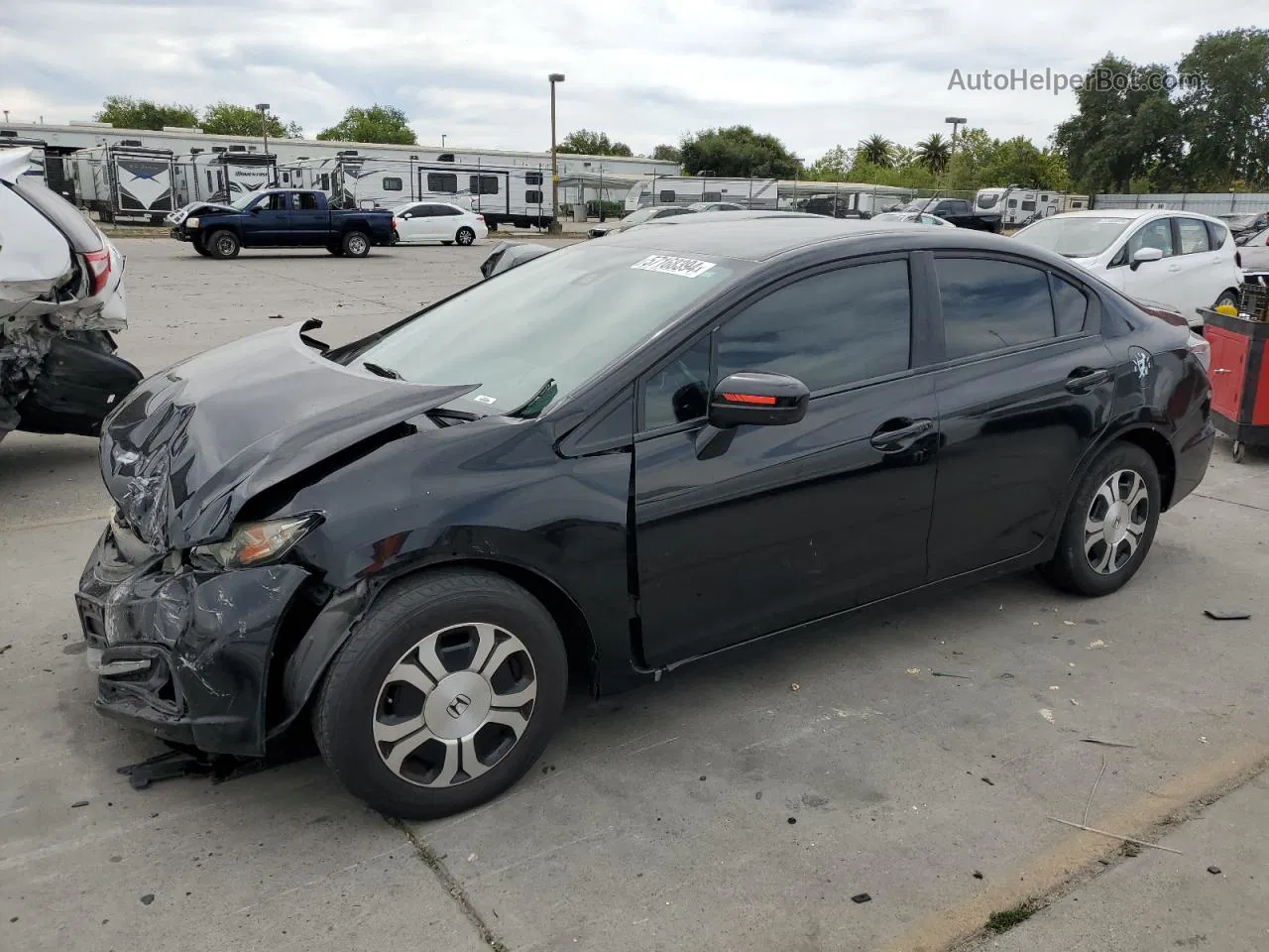 2015 Honda Civic Hybrid L Черный vin: 19XFB4F35FE201700