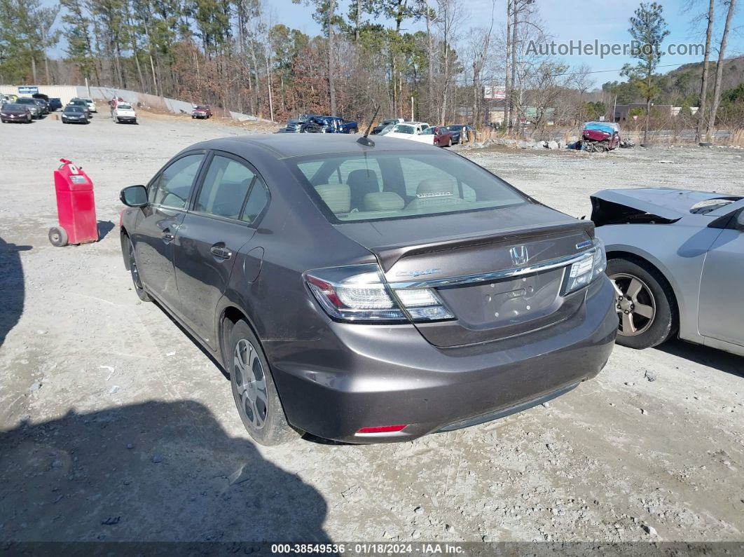 2013 Honda Civic Hybrid Gray vin: 19XFB4F37DE000345