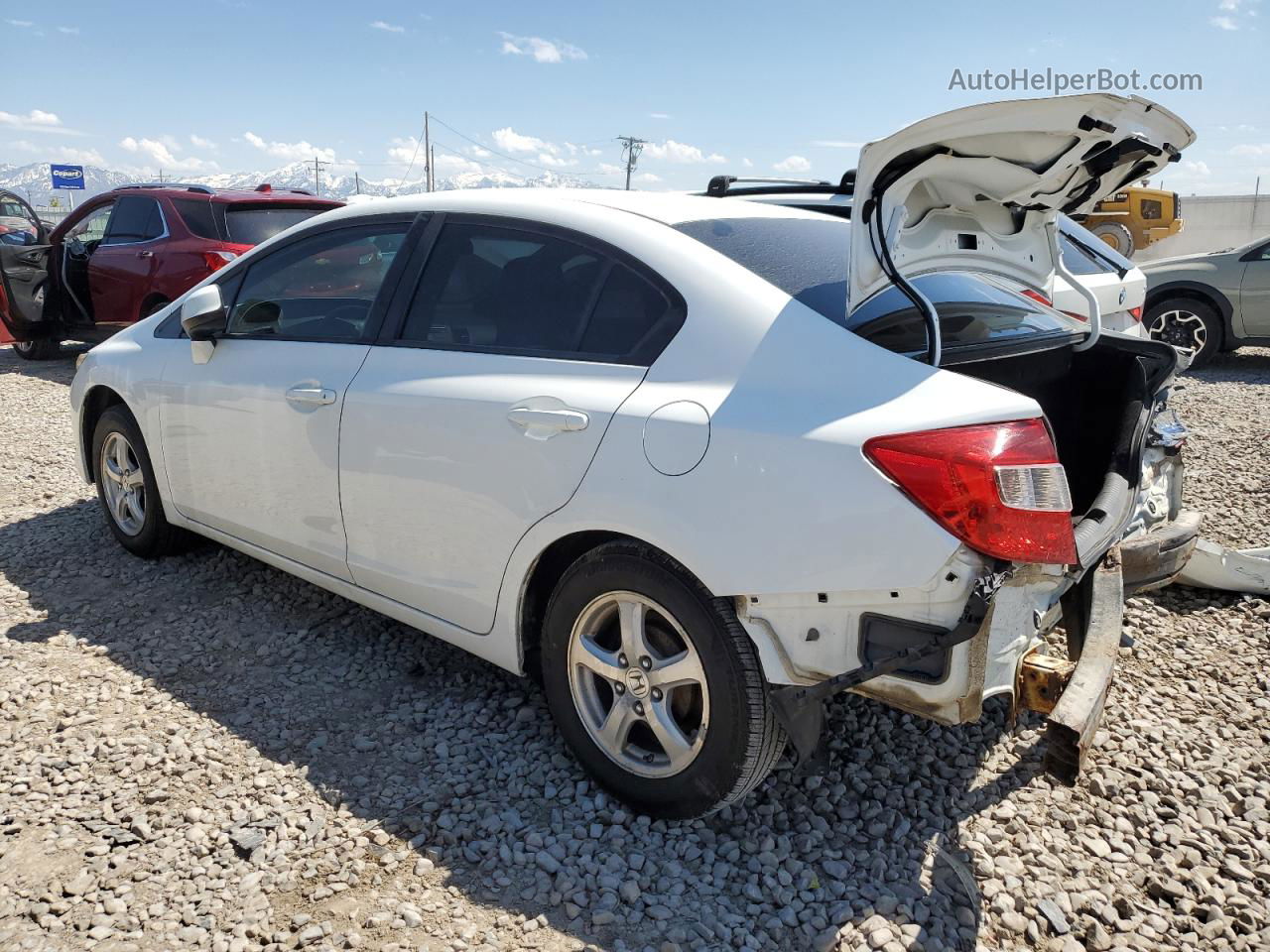 2012 Honda Civic Natural Gas White vin: 19XFB5F53CE000509