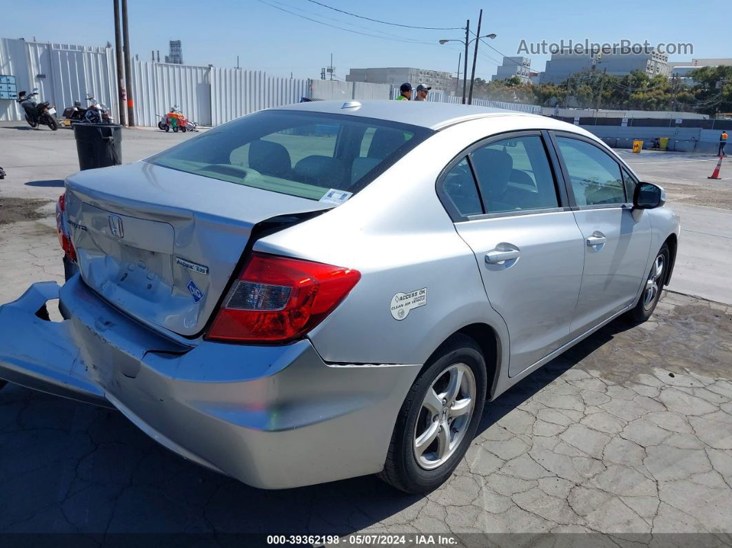 2012 Honda Civic Natural Gas Silver vin: 19XFB5F53CE001157