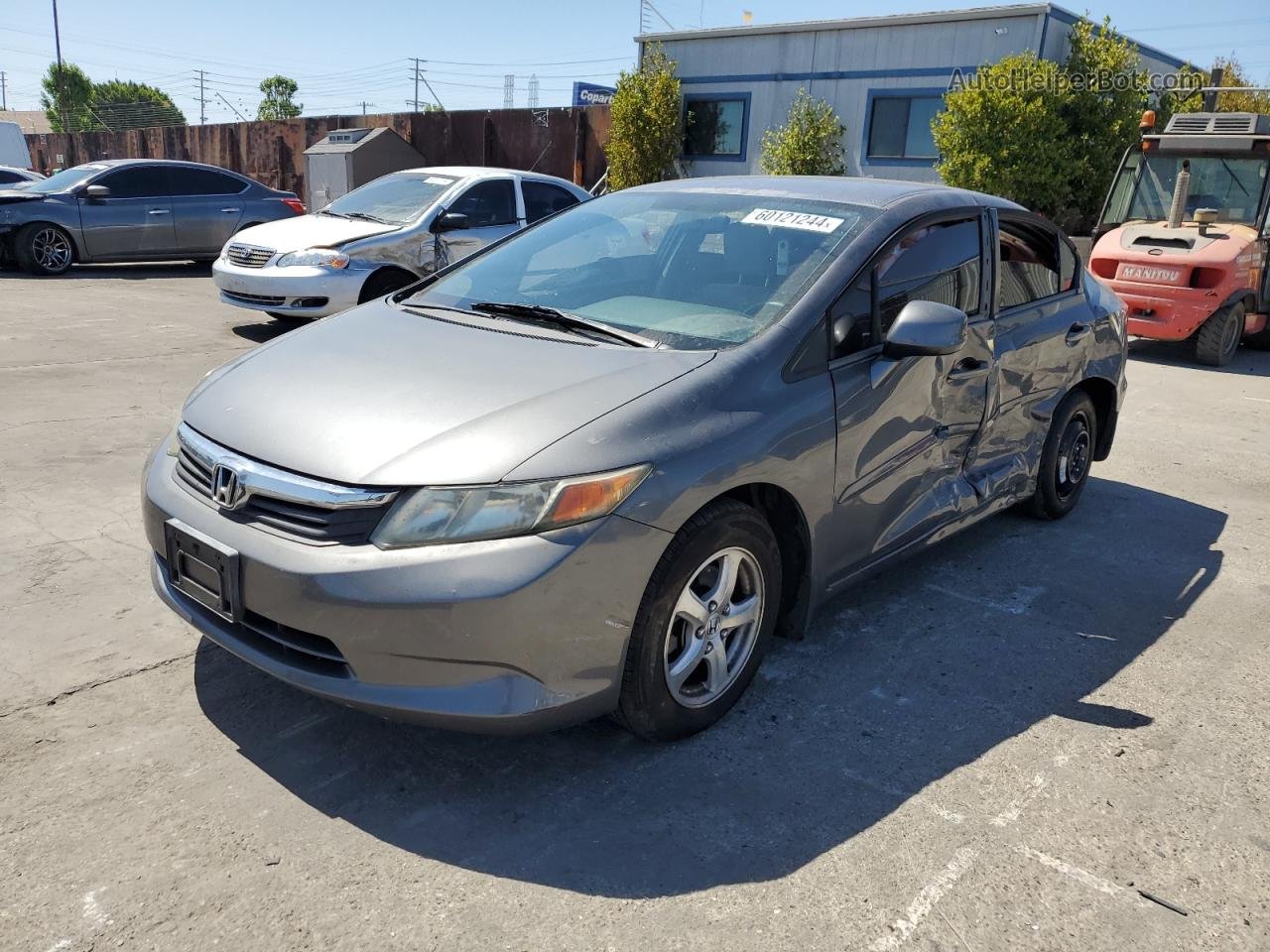 2012 Honda Civic Natural Gas Charcoal vin: 19XFB5F5XCE001785