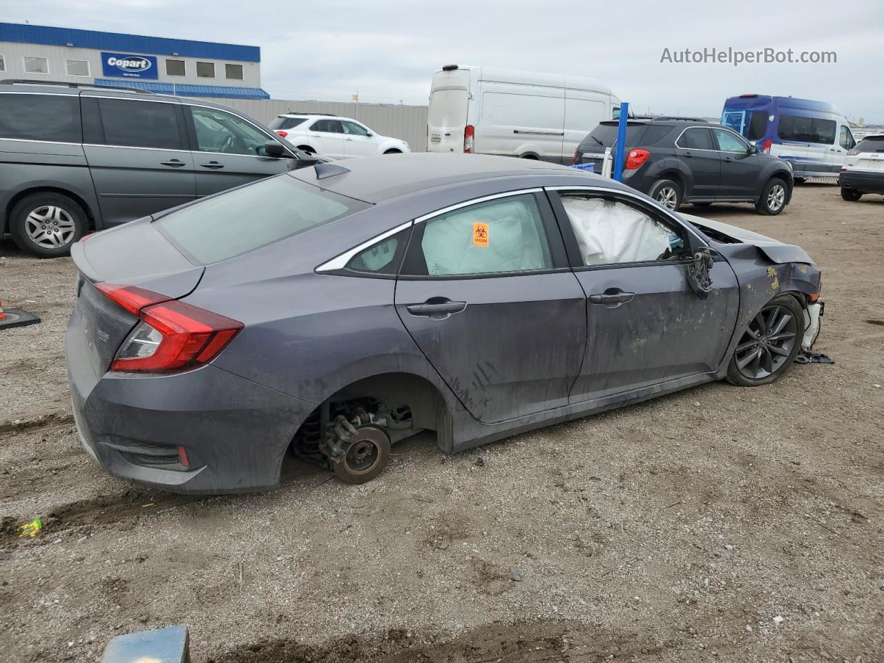 2020 Honda Civic Ex Серый vin: 19XFC1F30LE022407