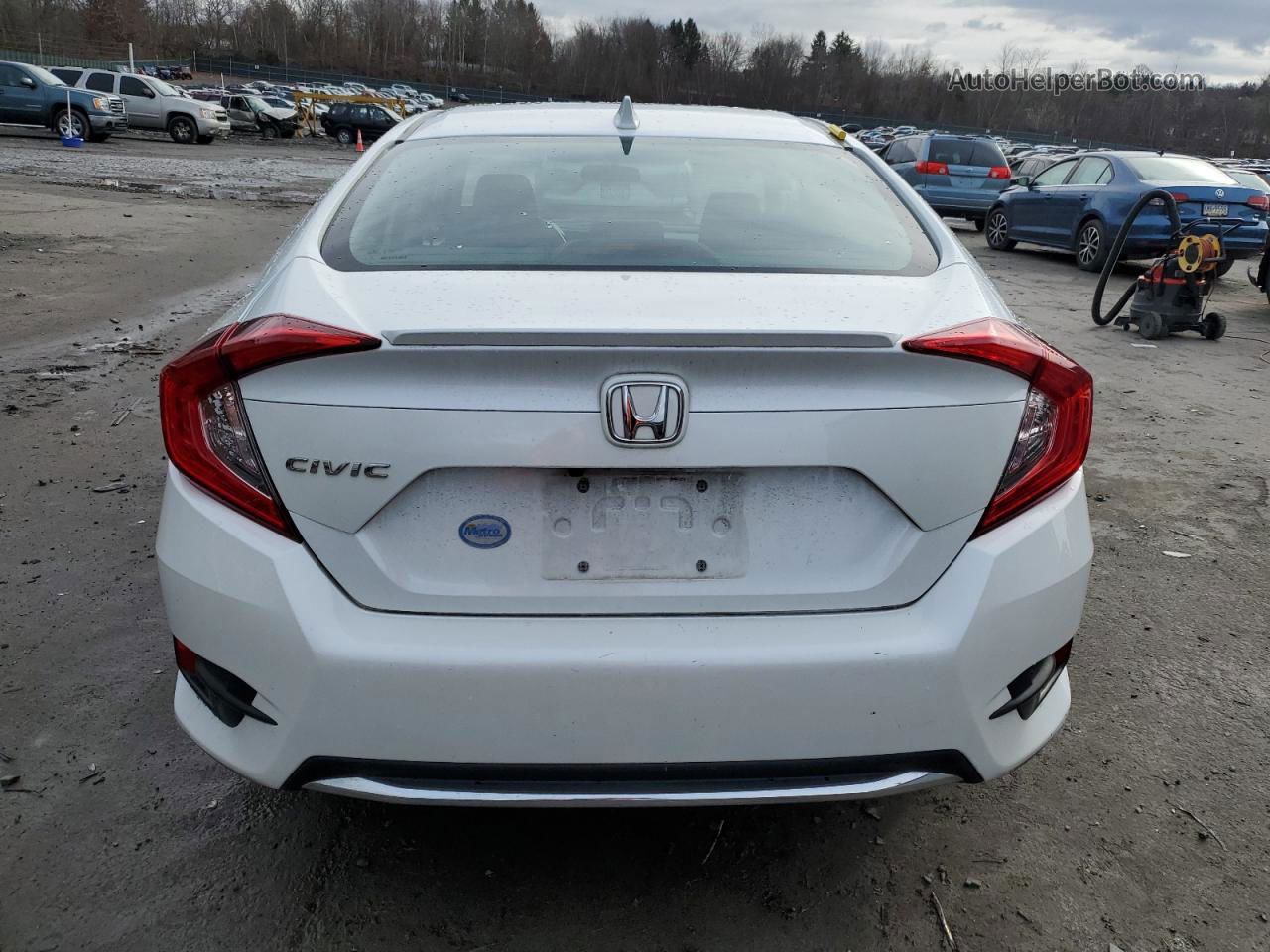 2020 Honda Civic Ex White vin: 19XFC1F30LE206682