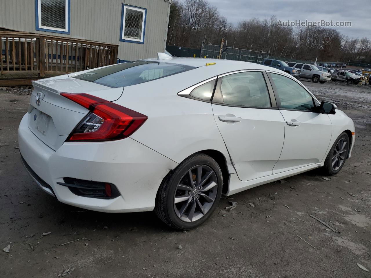 2020 Honda Civic Ex White vin: 19XFC1F30LE206682