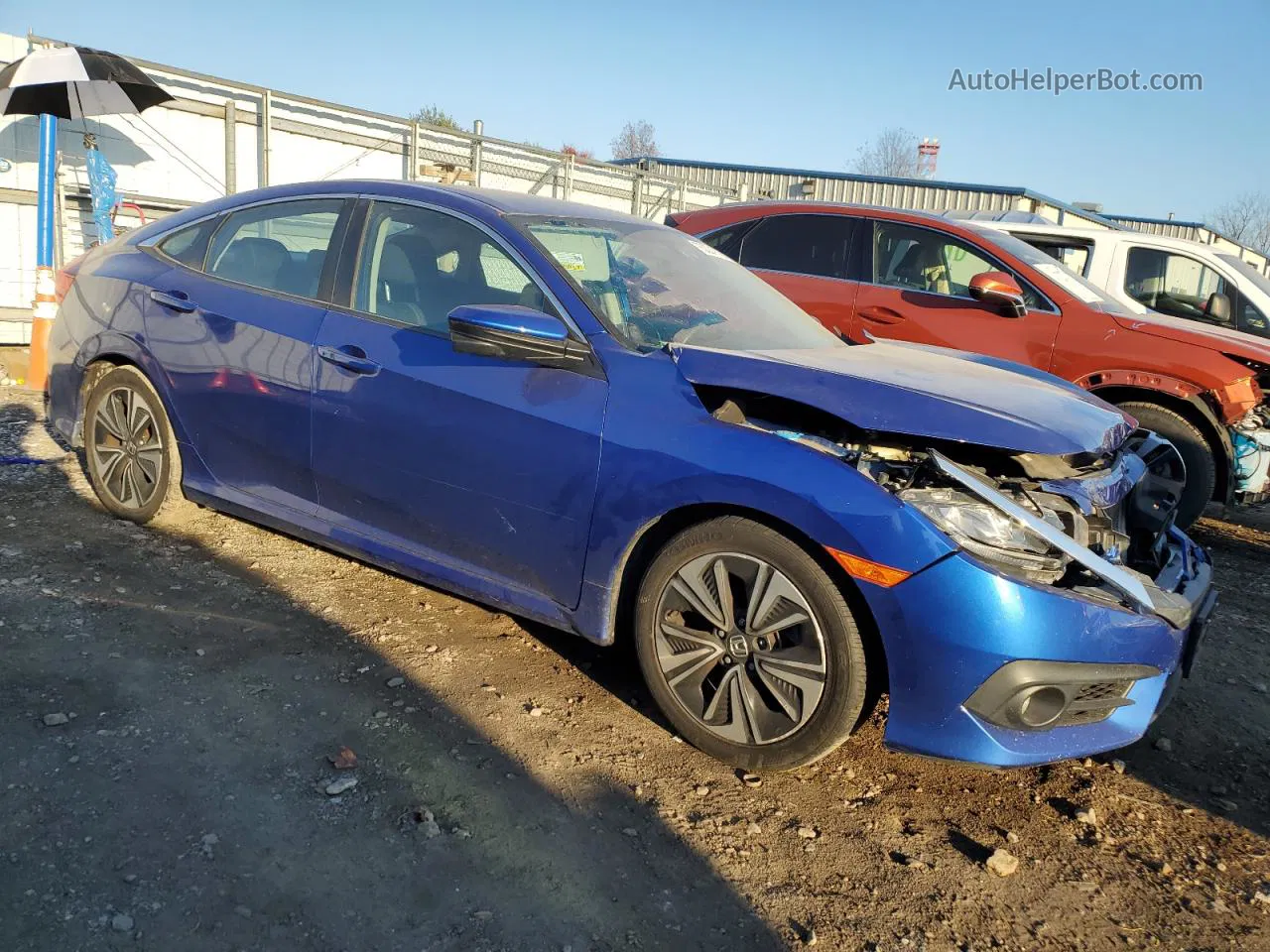 2016 Honda Civic Ex Blue vin: 19XFC1F31GE209130