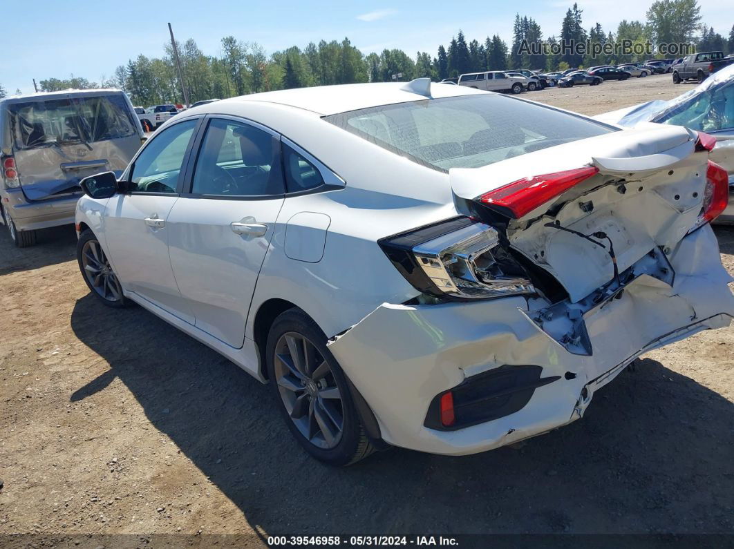 2019 Honda Civic Ex White vin: 19XFC1F31KE213428