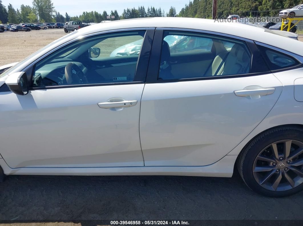 2019 Honda Civic Ex White vin: 19XFC1F31KE213428