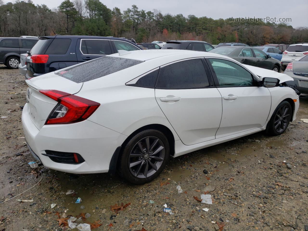 2020 Honda Civic Ex White vin: 19XFC1F31LE214094