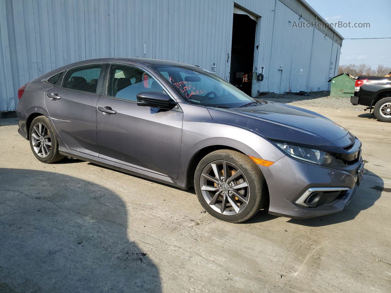 2020 Honda Civic Ex Gray vin: 19XFC1F31LE214466