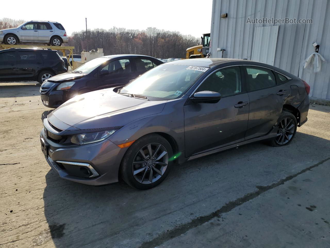 2020 Honda Civic Ex Gray vin: 19XFC1F31LE214466