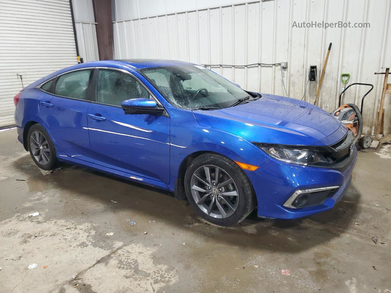 2020 Honda Civic Ex Синий vin: 19XFC1F31LE218257