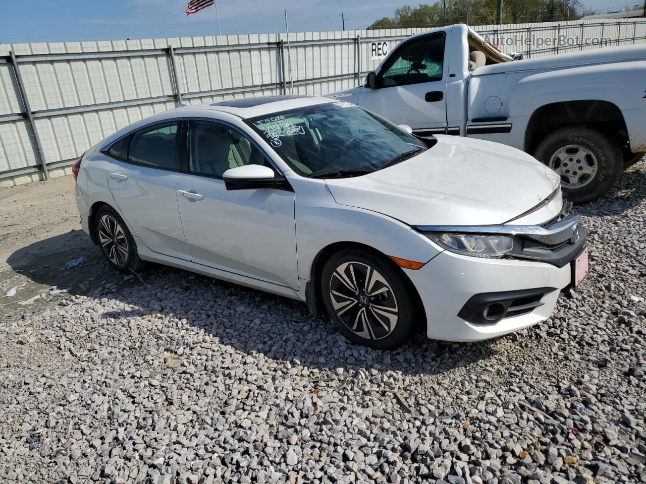 2017 Honda Civic Ex White vin: 19XFC1F32HE020245