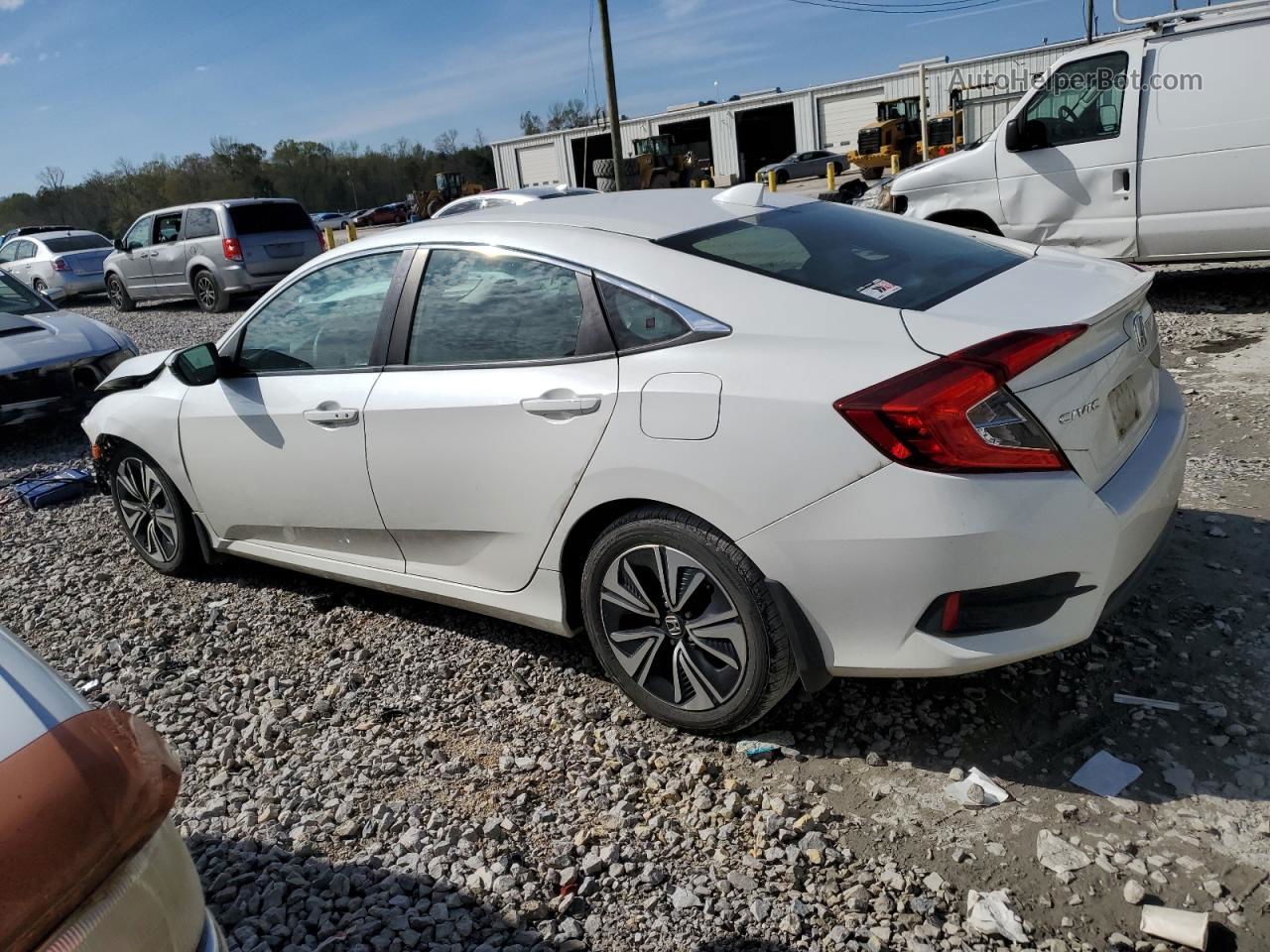 2017 Honda Civic Ex White vin: 19XFC1F32HE020245