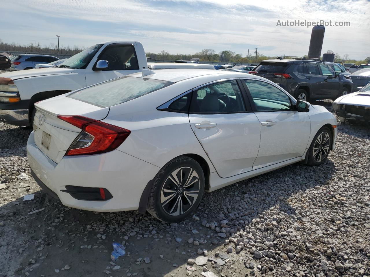 2017 Honda Civic Ex Белый vin: 19XFC1F32HE020245