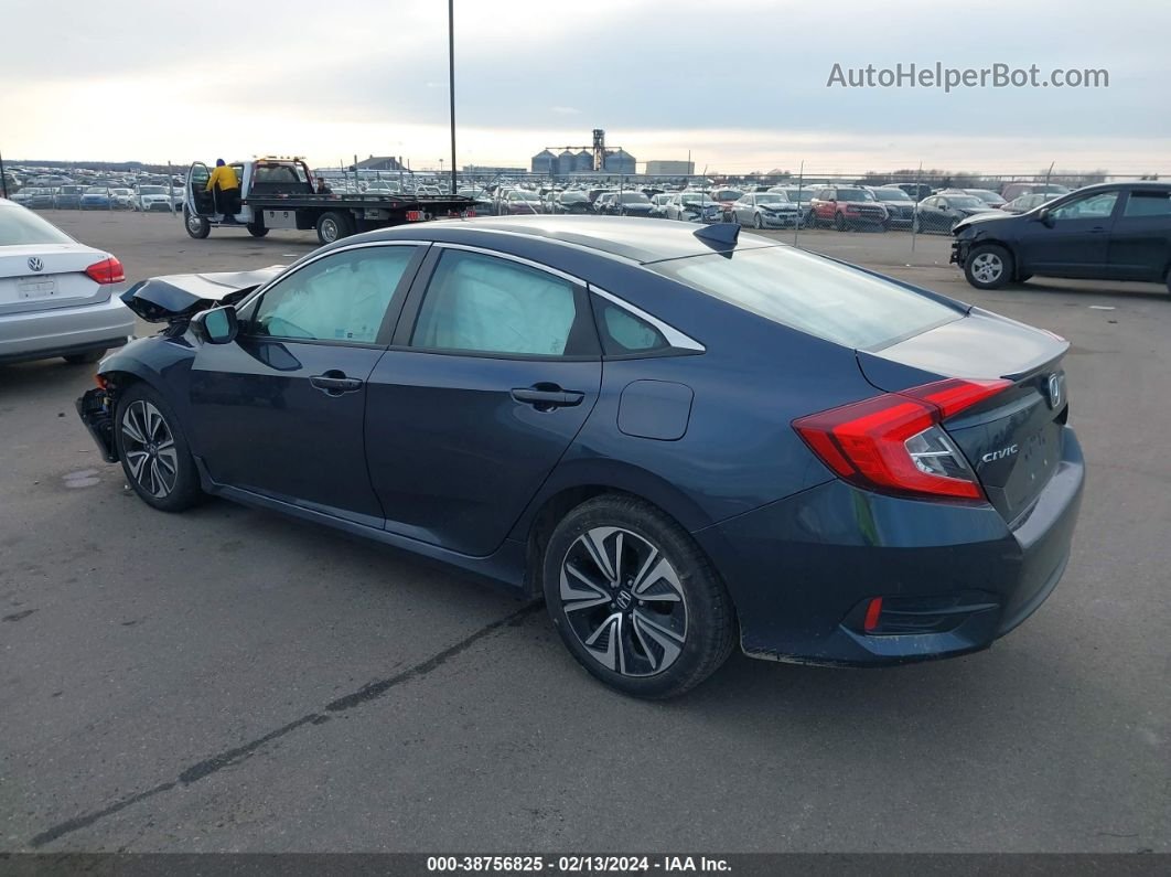 2017 Honda Civic Ex-t Синий vin: 19XFC1F32HE031424