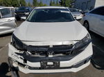 2019 Honda Civic Ex White vin: 19XFC1F32KE204804