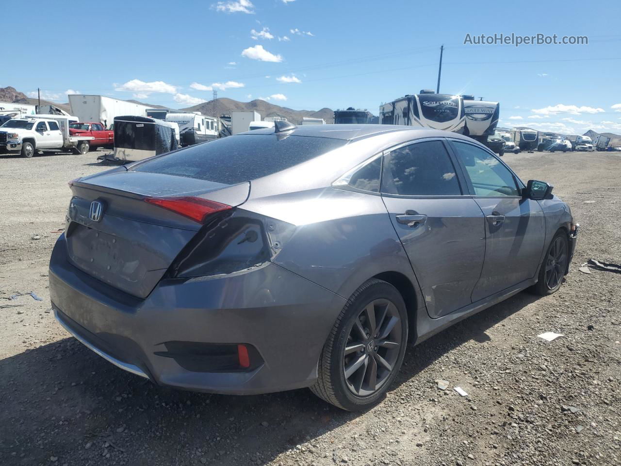 2020 Honda Civic Ex Gray vin: 19XFC1F32LE208434