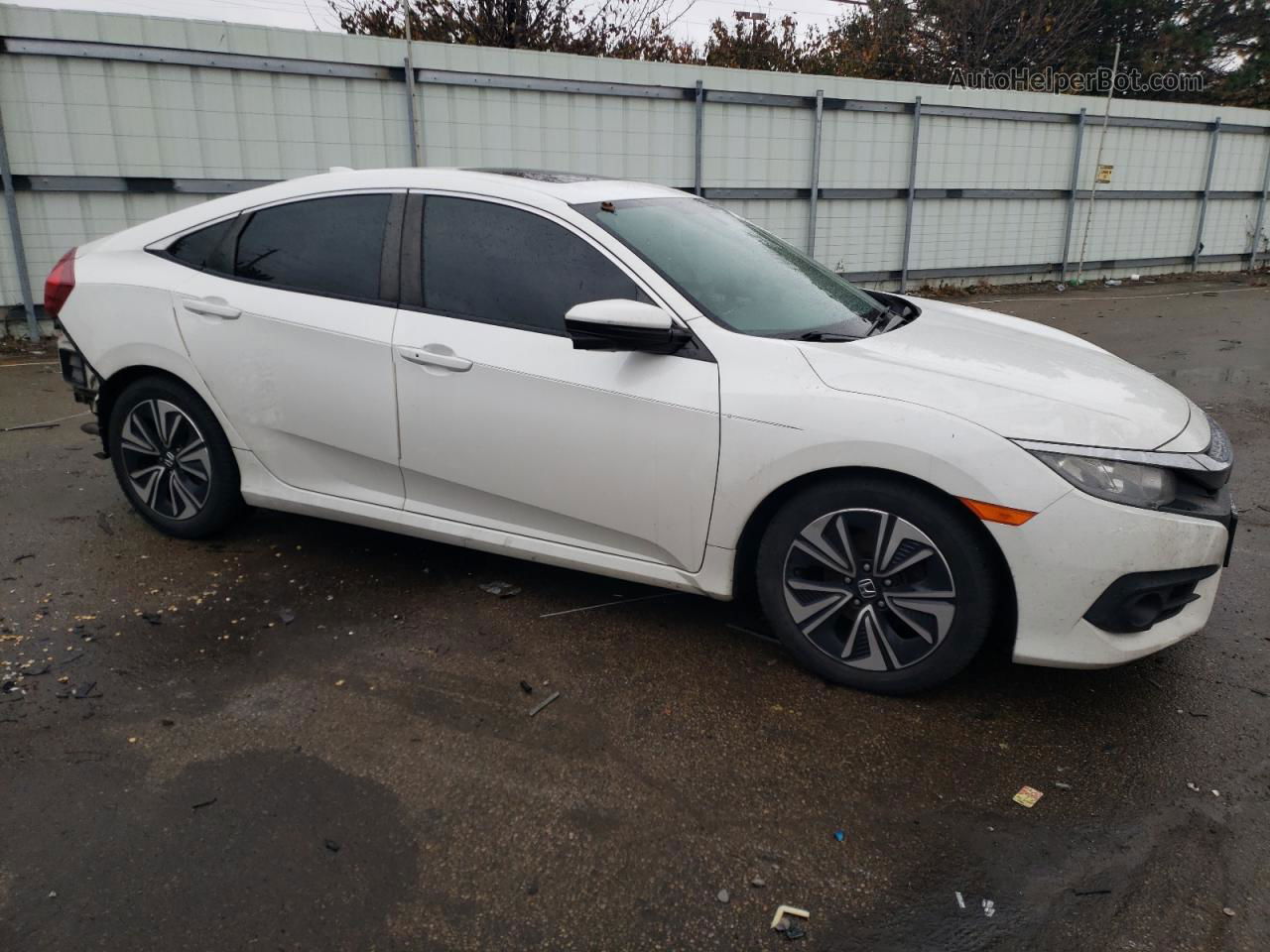 2017 Honda Civic Ex White vin: 19XFC1F33HE025650