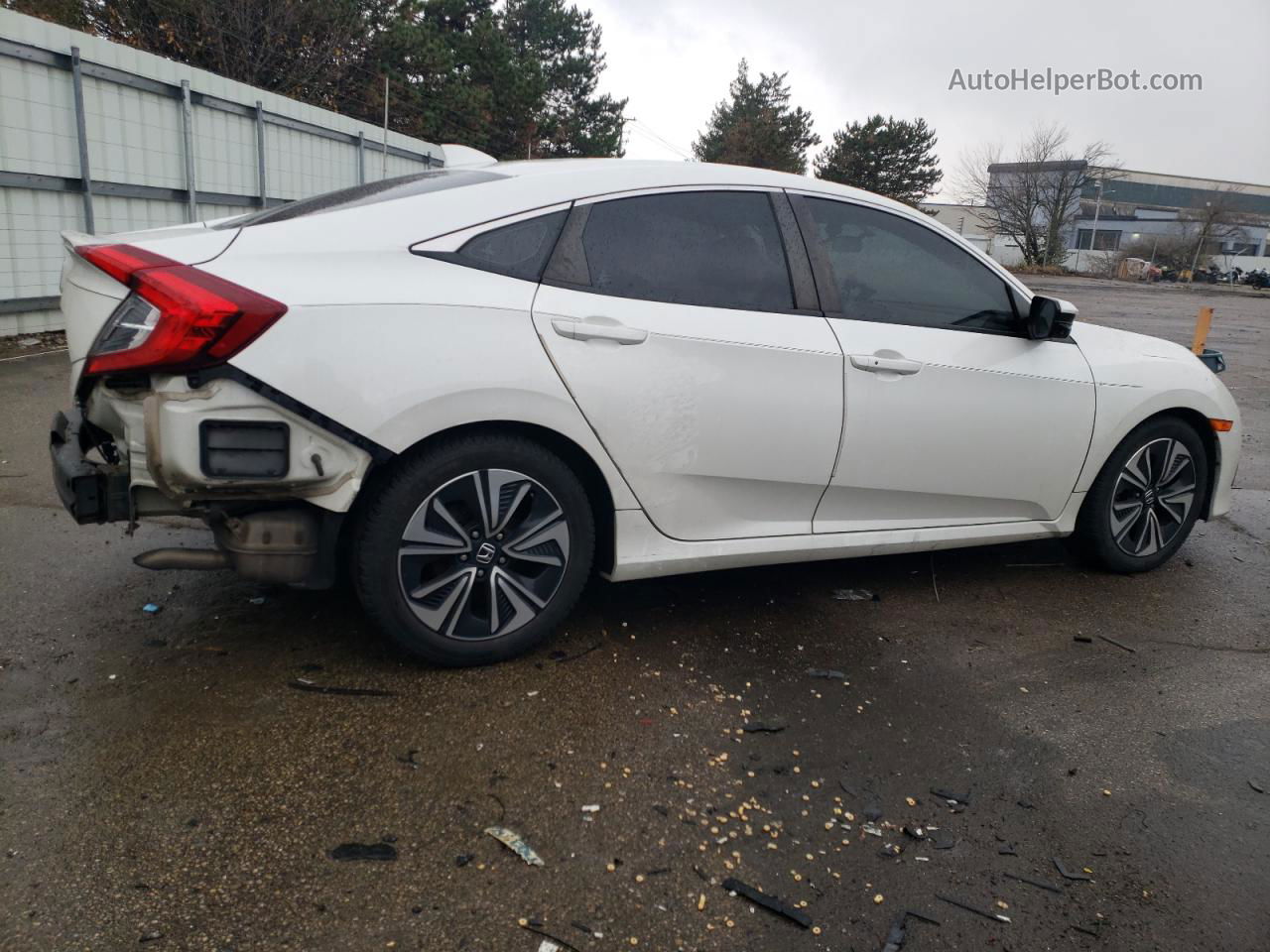 2017 Honda Civic Ex White vin: 19XFC1F33HE025650